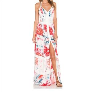 YFB Women’s Iman Maxi Dress in Tangerine small